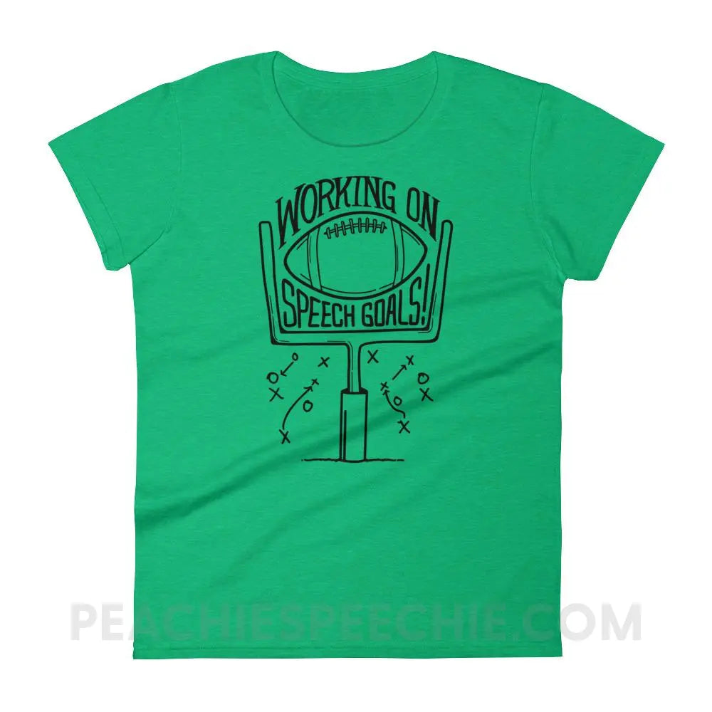 Speech Goals Women’s Trendy Tee - T-Shirts & Tops peachiespeechie.com