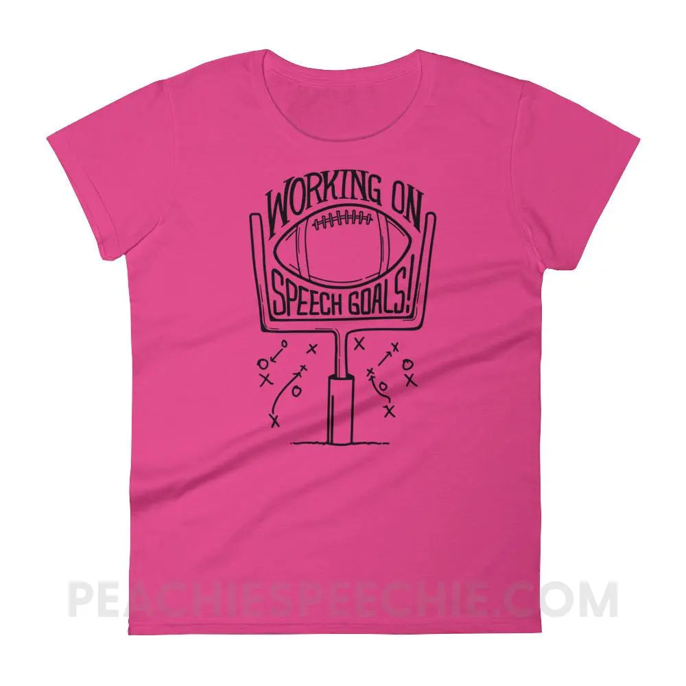 Speech Goals Women’s Trendy Tee - T-Shirts & Tops peachiespeechie.com