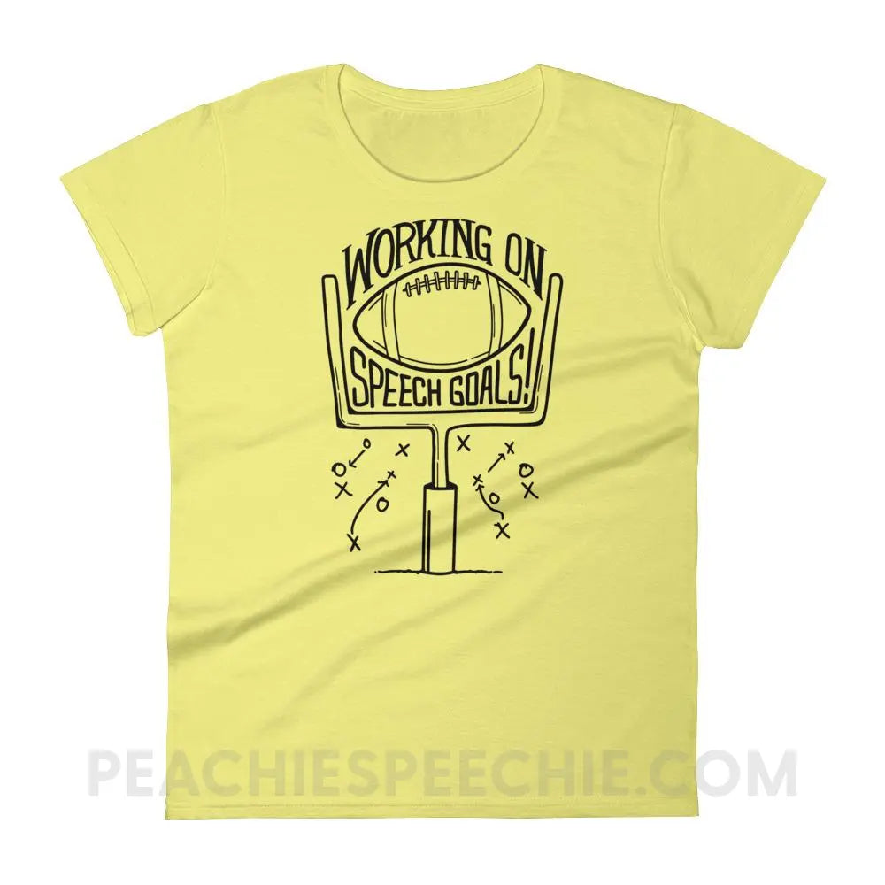 Speech Goals Women’s Trendy Tee - T-Shirts & Tops peachiespeechie.com