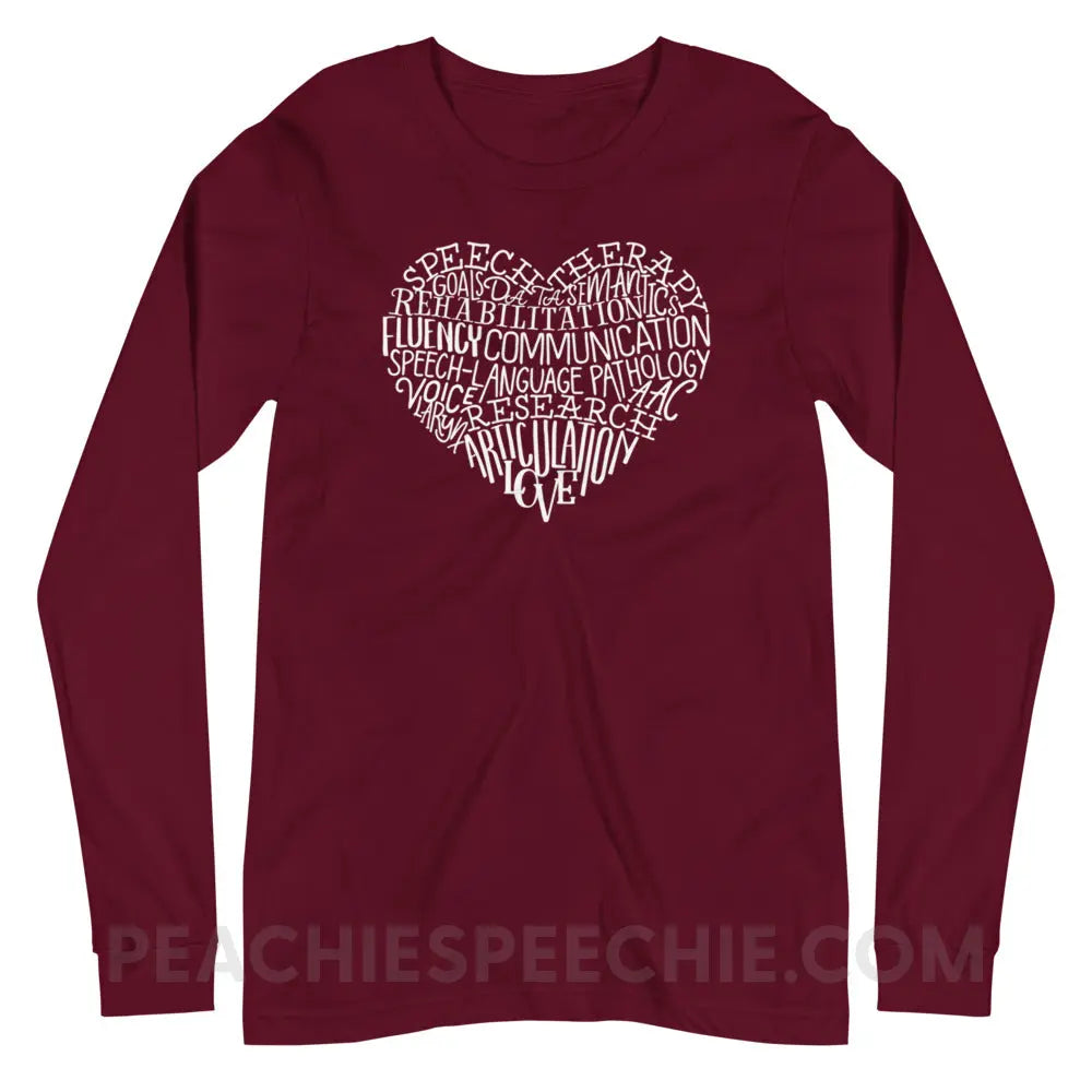 Speech Heart Premium Long Sleeve - peachiespeechie.com