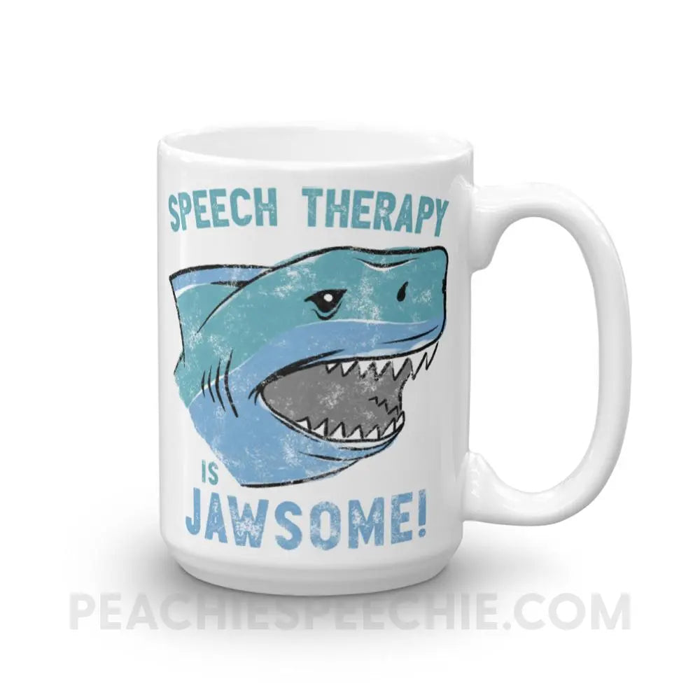 Speech Is Jawsome Coffee Mug - 15oz - Mugs peachiespeechie.com