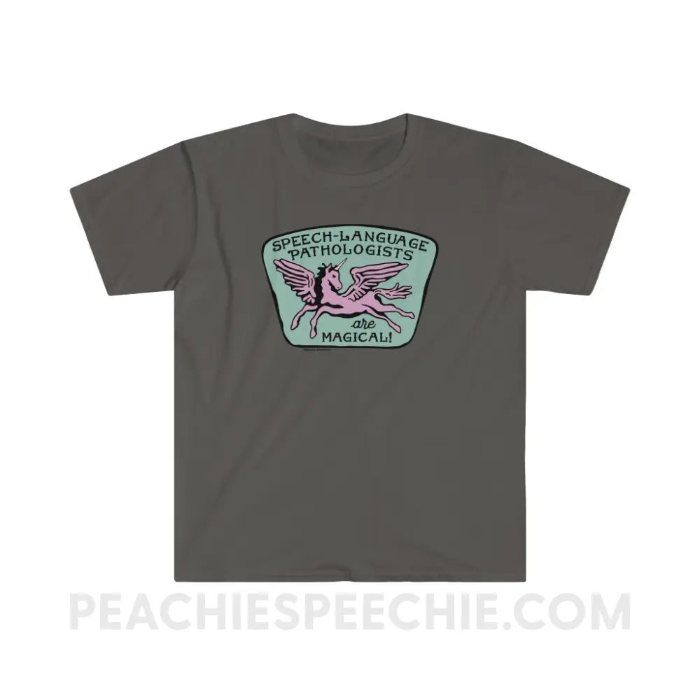 Speech-Language Pathologists Are Magical Classic Tee - Charcoal / S - T-Shirt peachiespeechie.com