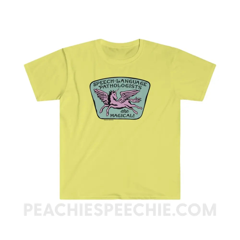 Speech-Language Pathologists Are Magical Classic Tee - Cornsilk / S - T-Shirt peachiespeechie.com