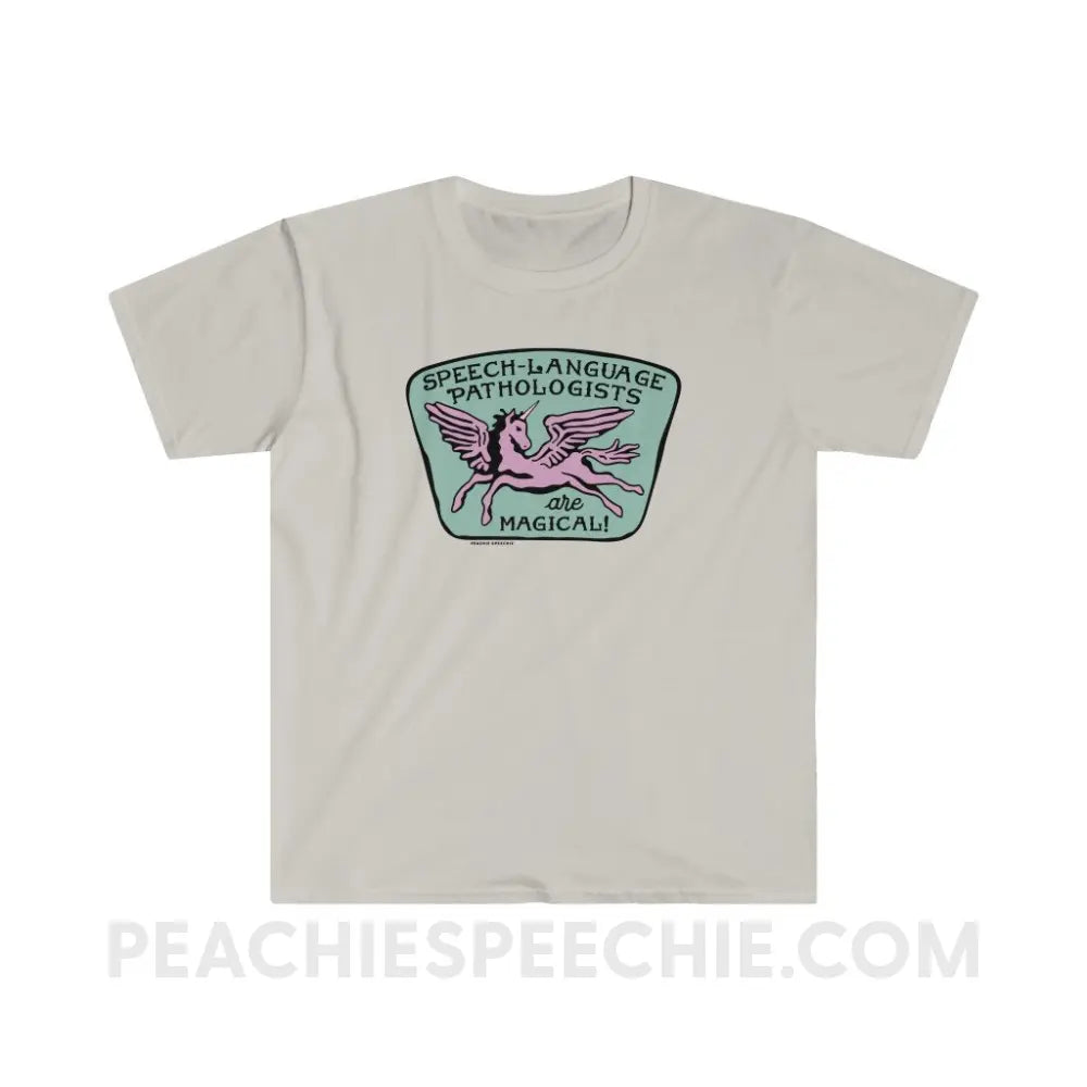 Speech-Language Pathologists Are Magical Classic Tee - Ice Grey / S - T-Shirt peachiespeechie.com
