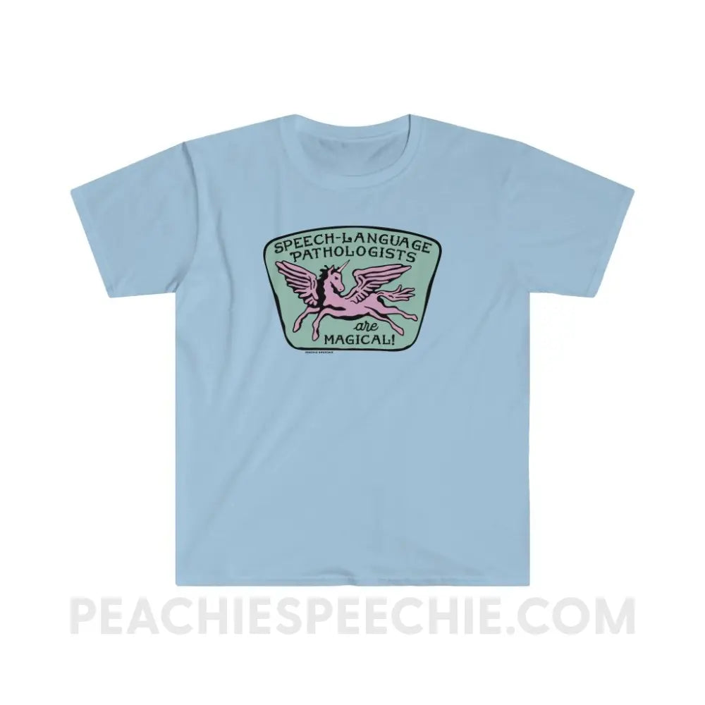 Speech-Language Pathologists Are Magical Classic Tee - Light Blue / S - T-Shirt peachiespeechie.com