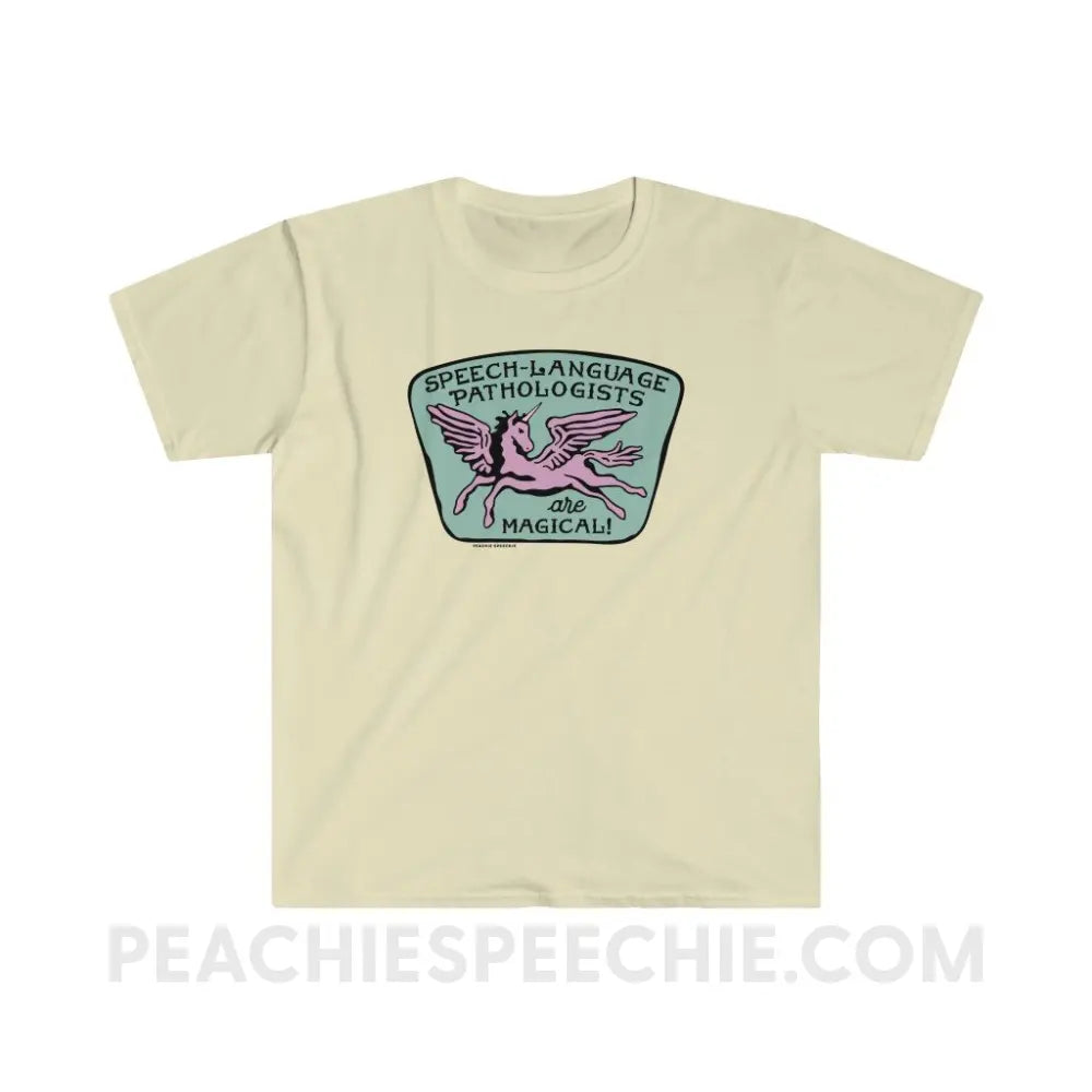 Speech-Language Pathologists Are Magical Classic Tee - Natural / S - T-Shirt peachiespeechie.com