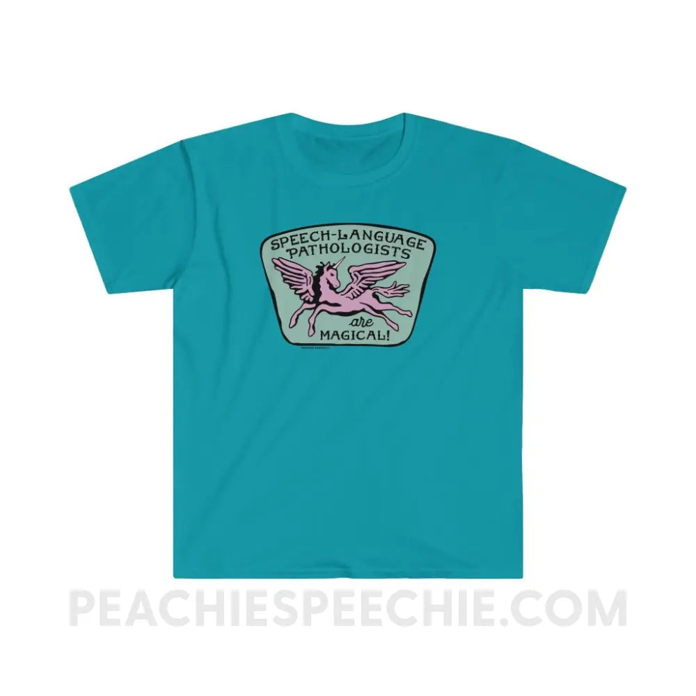 Speech-Language Pathologists Are Magical Classic Tee - Tropical Blue / S - T-Shirt peachiespeechie.com