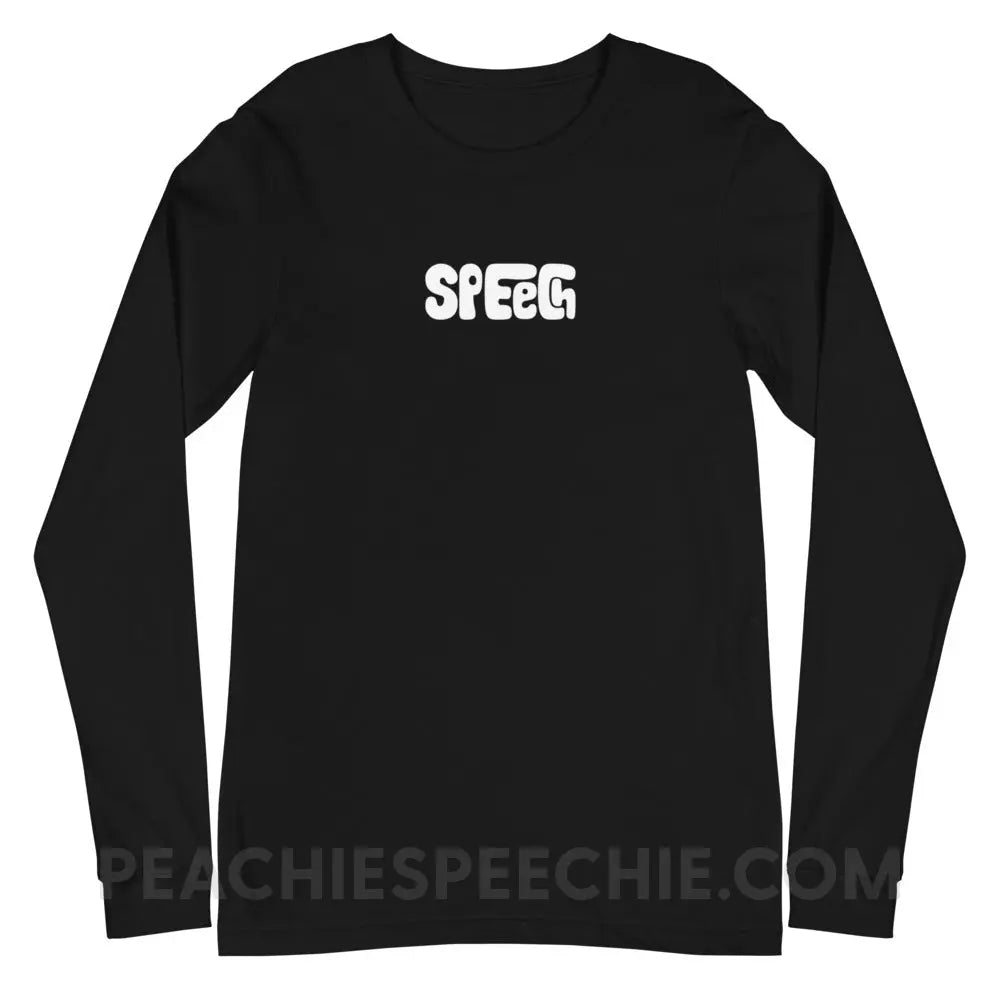 Speech Language Pathology Smush Premium Long Sleeve - Black / XS - peachiespeechie.com