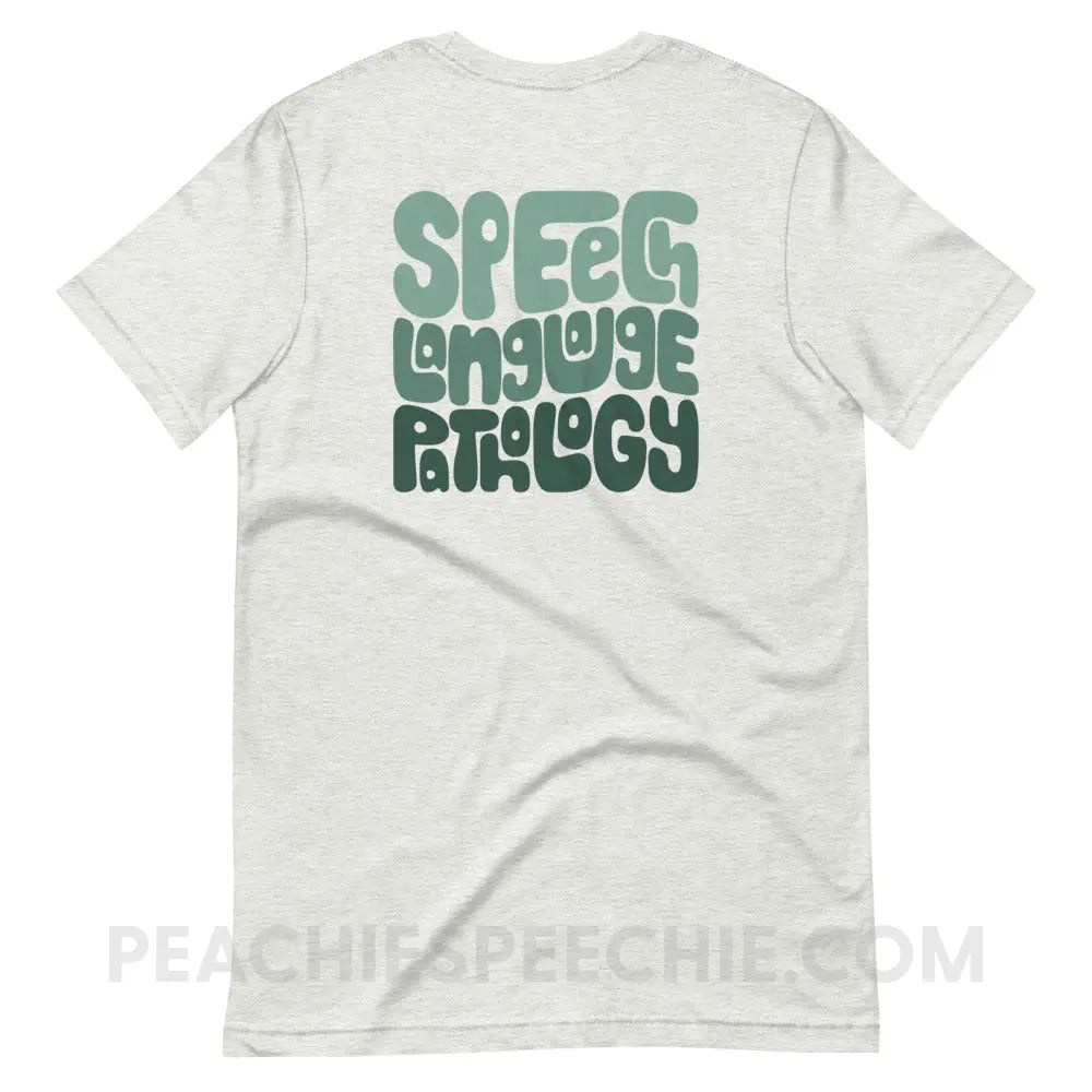 Speech Language Pathology Smush Premium Soft Tee - Ash / S - peachiespeechie.com