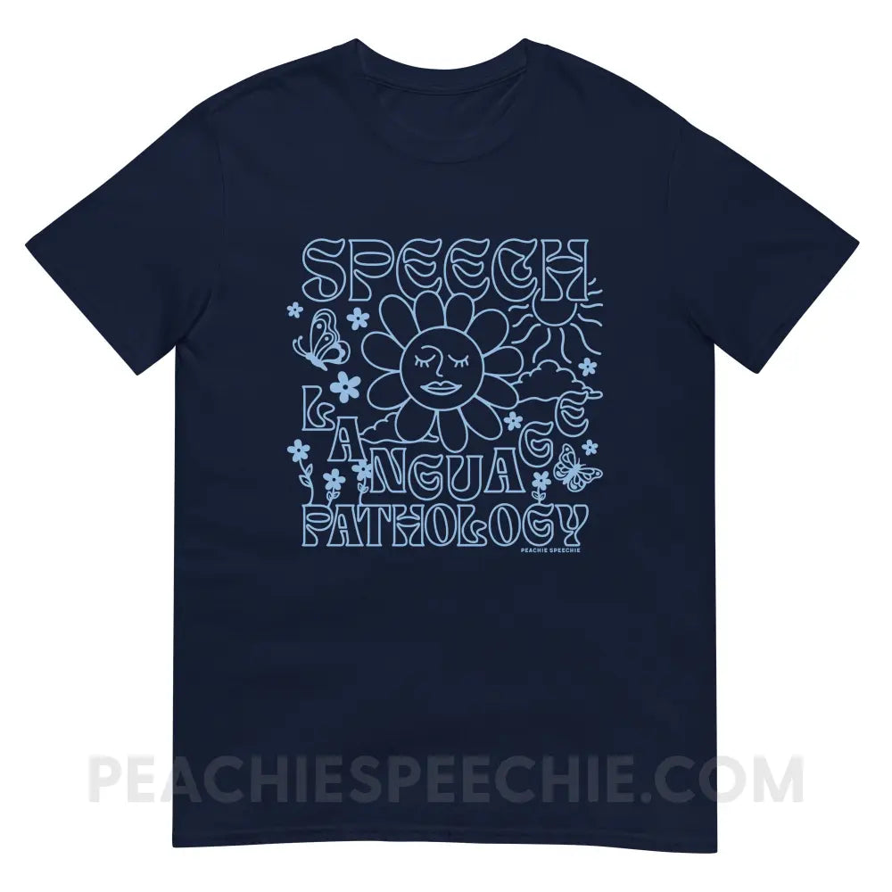Speech Language Pathology Summer Classic Tee - Navy / S - T-Shirt peachiespeechie.com