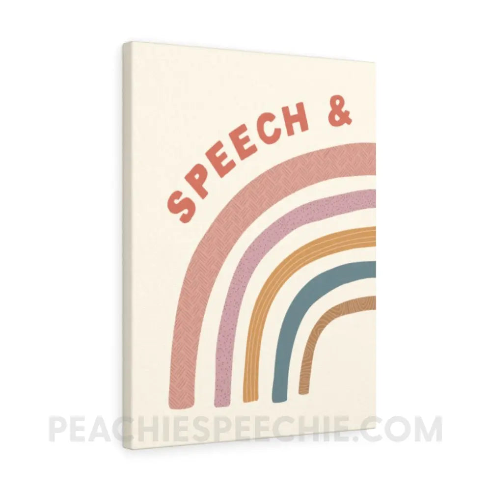 Speech & Language Rainbow Canvas (#1 of 2) - 18″ × 24″ - peachiespeechie.com