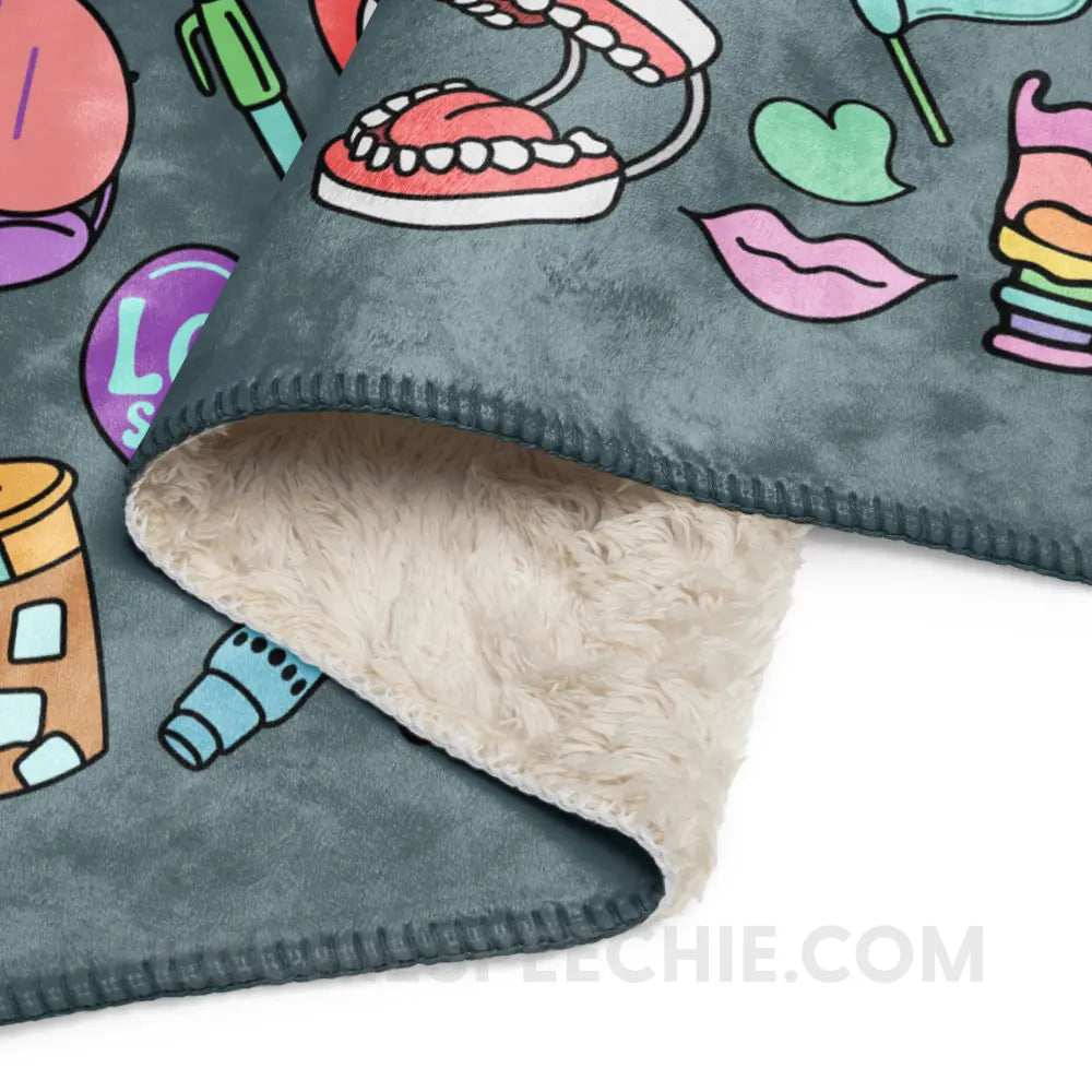 Speech Life Stuff Sherpa Blanket - peachiespeechie.com