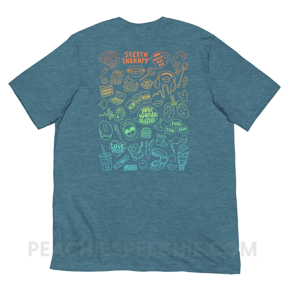 Speech Life Stuff - Special Edition Premium Soft Tee - T-Shirt - peachiespeechie.com