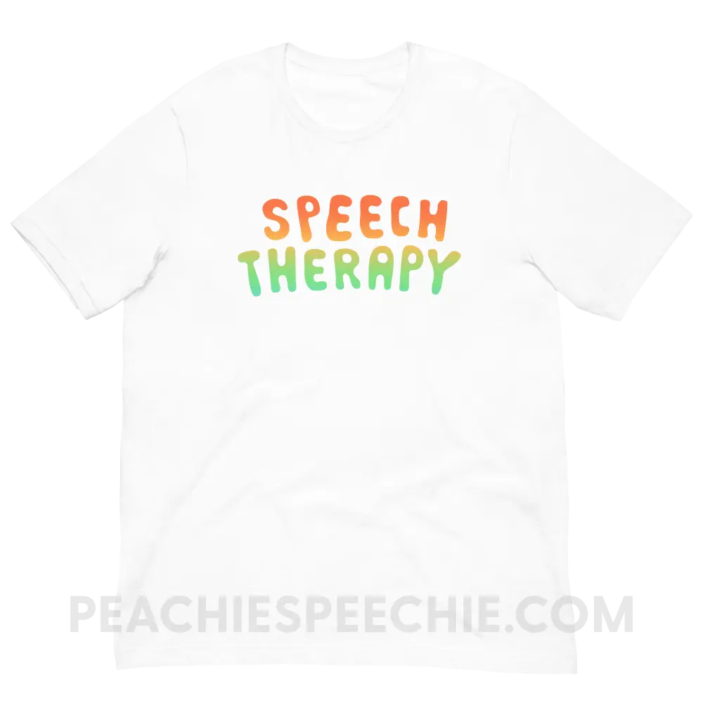 Speech Life Stuff - Special Edition Premium Soft Tee - White / XS - T-Shirt - peachiespeechie.com