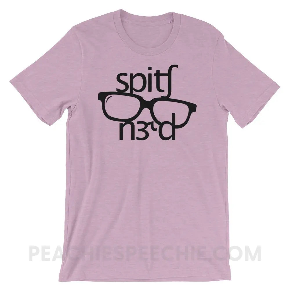 Speech Nerd in IPA Premium Soft Tee - Heather Prism Lilac / XS - T-Shirts & Tops peachiespeechie.com