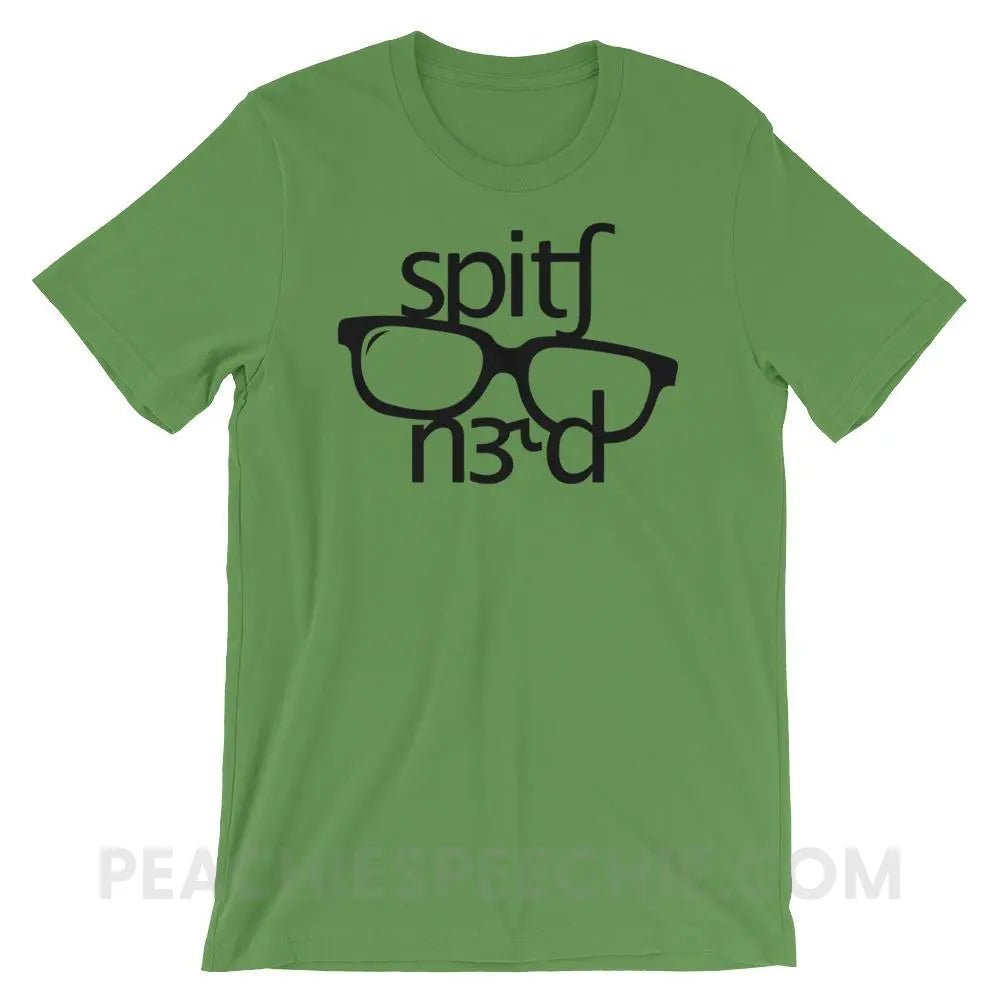 Speech Nerd in IPA Premium Soft Tee - Leaf / S - T-Shirts & Tops peachiespeechie.com