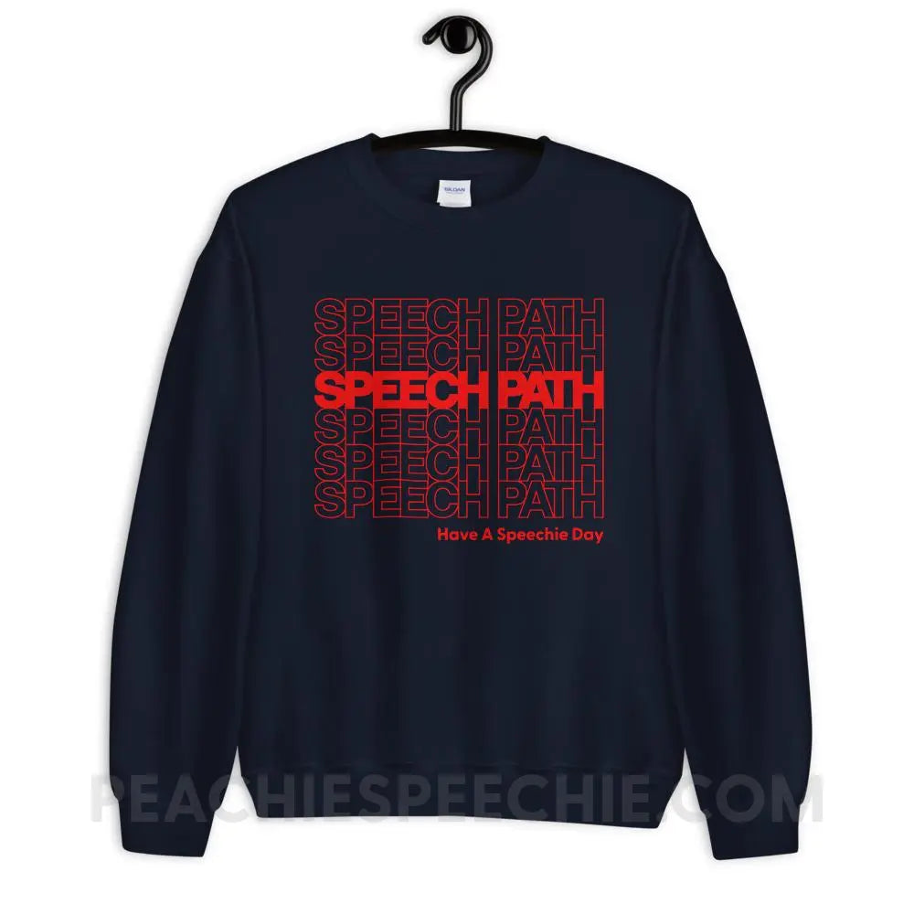 Speech Path Classic Sweatshirt - Navy / S - Hoodies & Sweatshirts peachiespeechie.com
