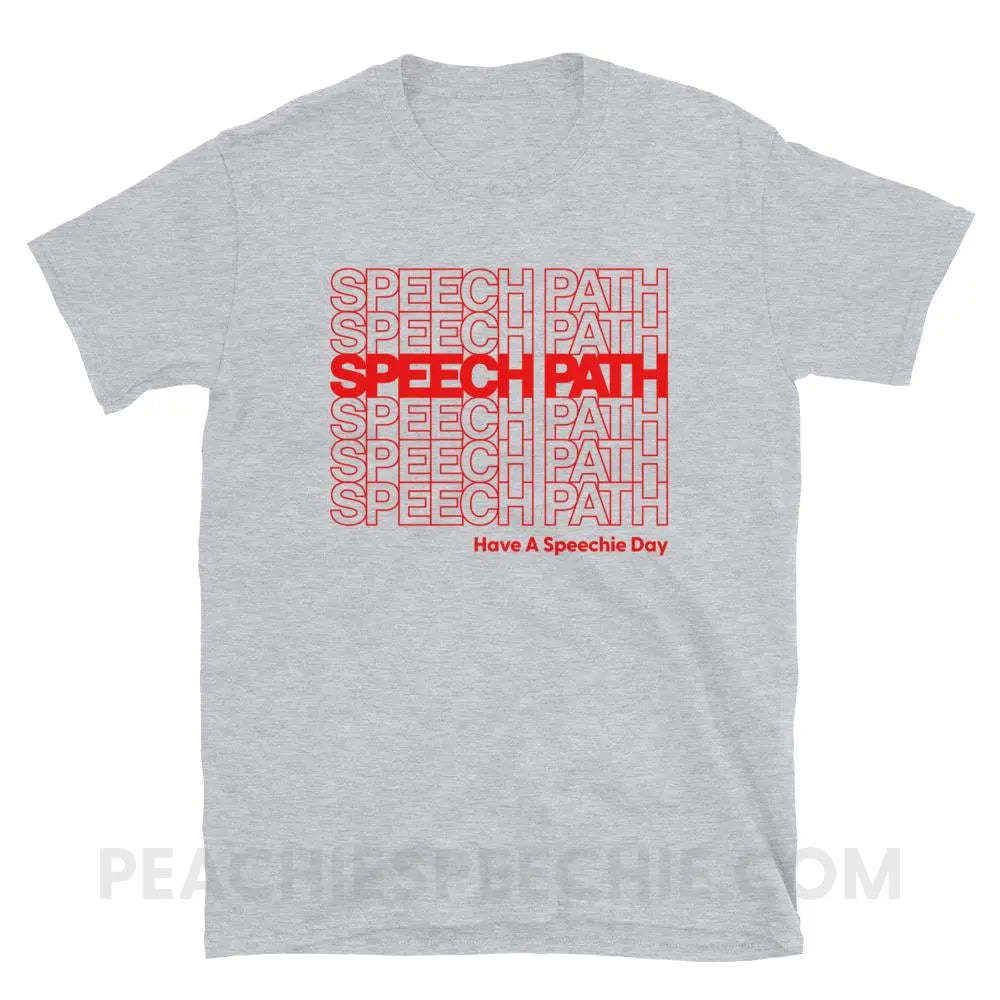 Speech Path Classic Tee - Sport Grey / S - T-Shirts & Tops peachiespeechie.com