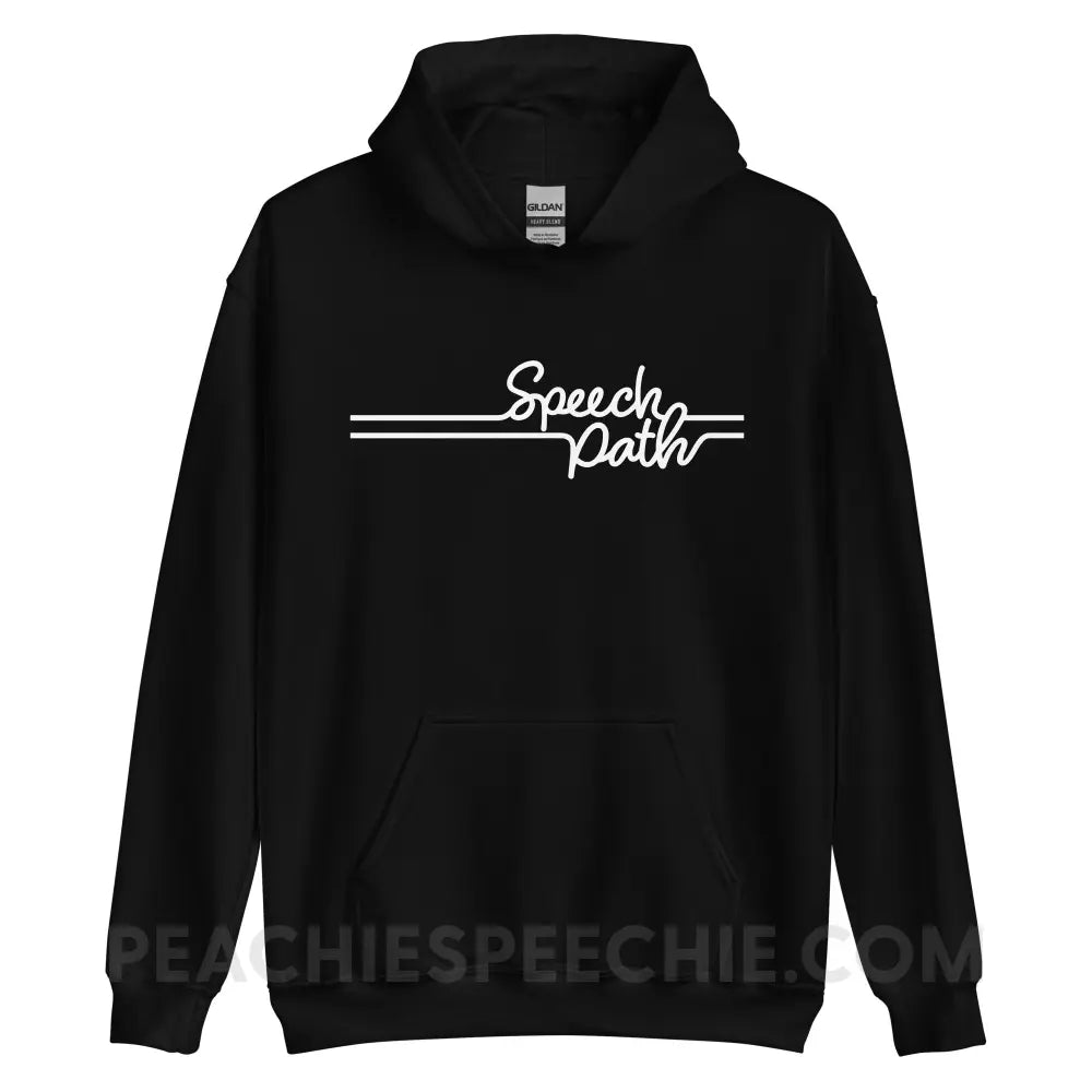 Speech Path Lines Classic Hoodie - Black / S - peachiespeechie.com
