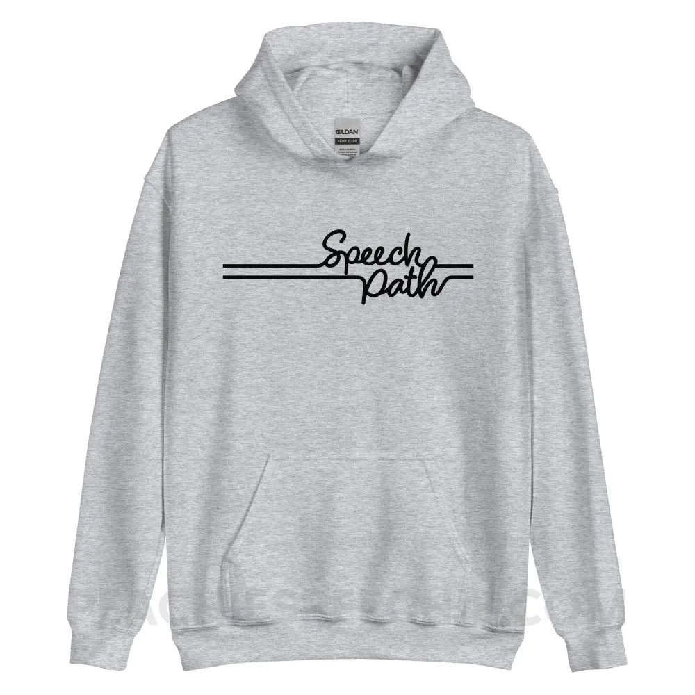 Speech Path Lines Classic Hoodie - Sport Grey / S - peachiespeechie.com