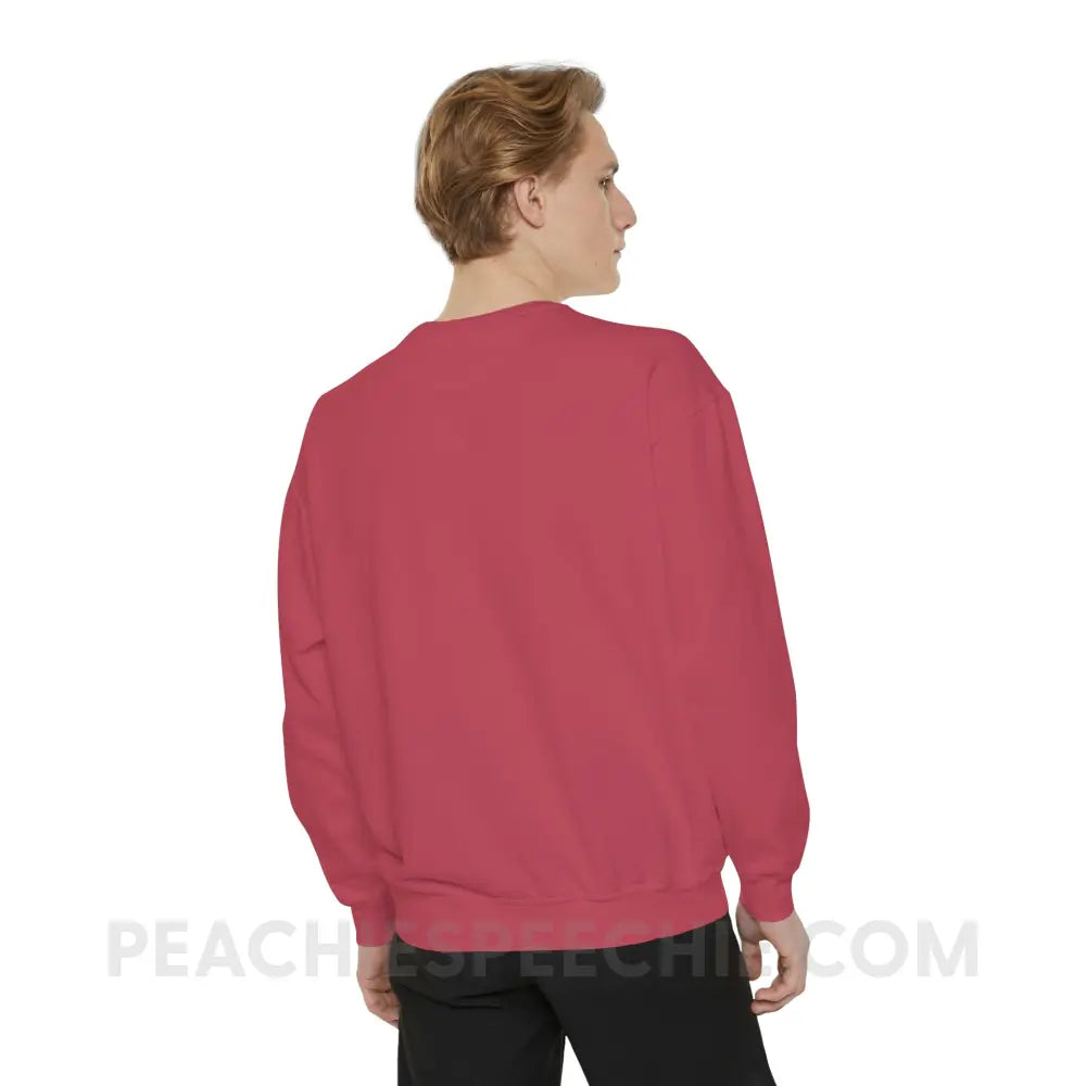 Speech Path Lines Comfort Colors Crewneck - Sweatshirt peachiespeechie.com