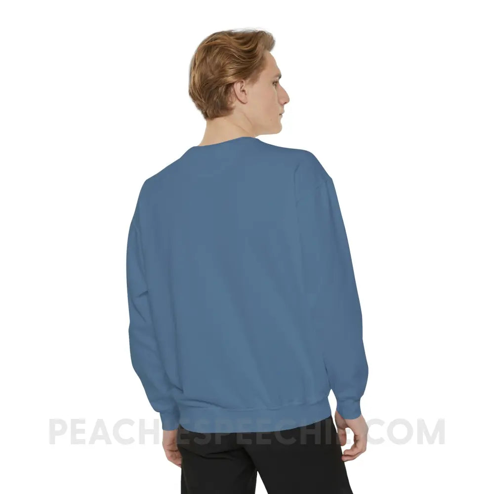 Speech Path Lines Comfort Colors Crewneck - Sweatshirt peachiespeechie.com