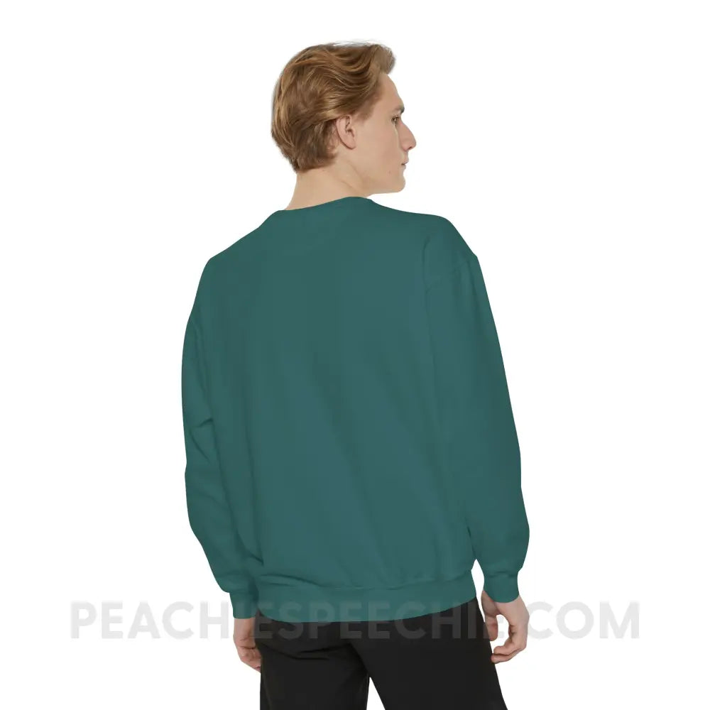 Speech Path Lines Comfort Colors Crewneck - Sweatshirt peachiespeechie.com