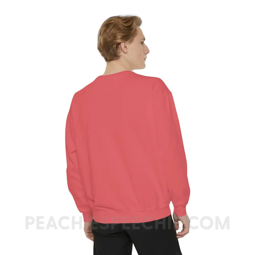 Speech Path Lines Comfort Colors Crewneck - Sweatshirt peachiespeechie.com