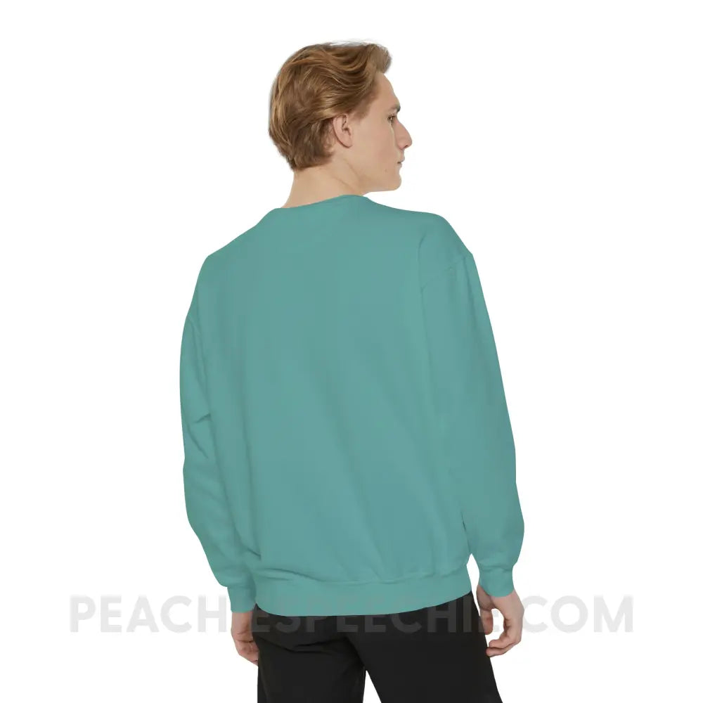 Speech Path Lines Comfort Colors Crewneck - Sweatshirt peachiespeechie.com