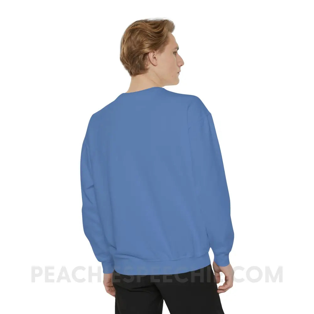 Speech Path Lines Comfort Colors Crewneck - Sweatshirt peachiespeechie.com