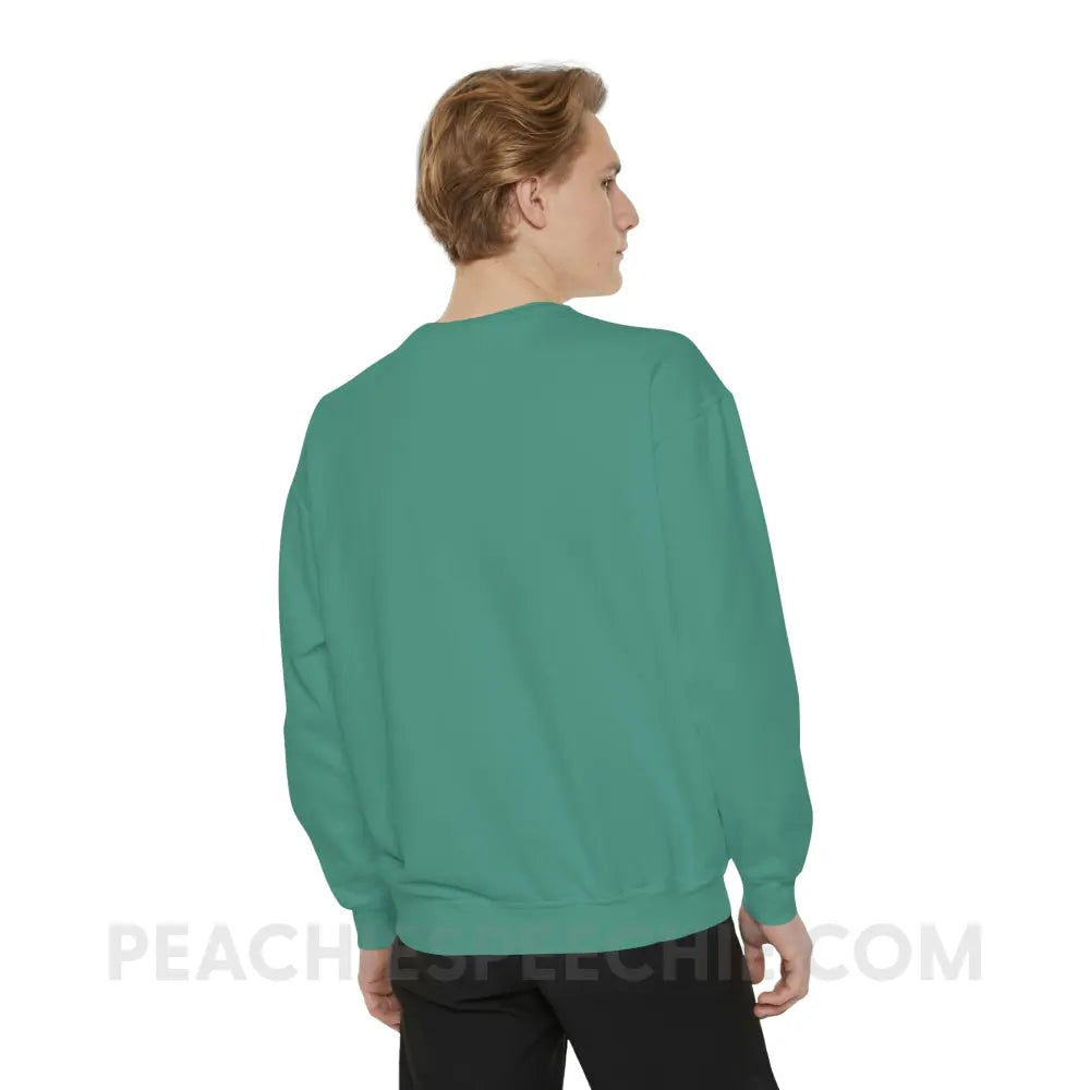 Speech Path Lines Comfort Colors Crewneck - Sweatshirt peachiespeechie.com