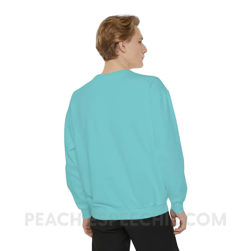 Speech Path Lines Comfort Colors Crewneck - Sweatshirt peachiespeechie.com