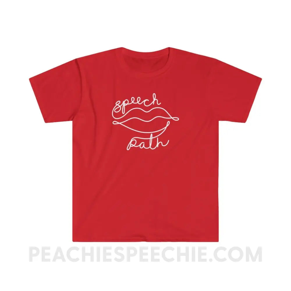 Speech Path Lips Classic Tee - Red / S - T-Shirt peachiespeechie.com