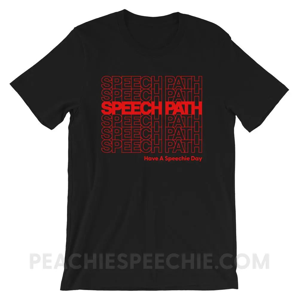 Speech Path Premium Soft Tee - Black / XS - T-Shirts & Tops peachiespeechie.com