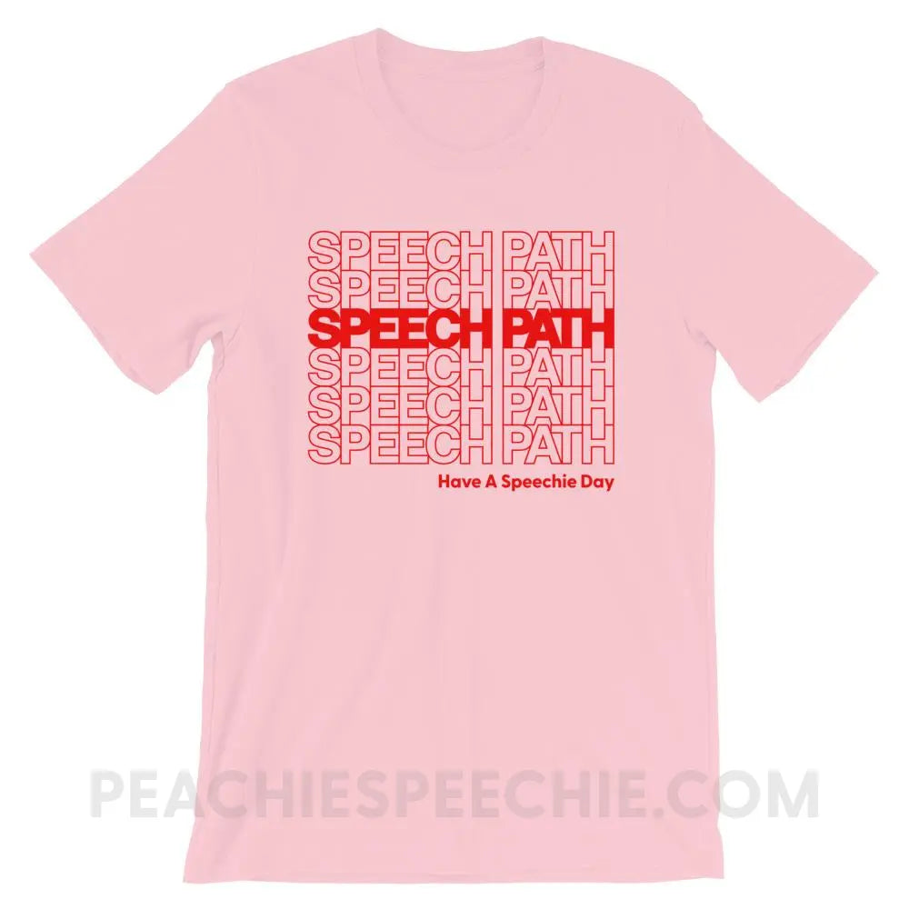 Speech Path Premium Soft Tee - Pink / S - T-Shirts & Tops peachiespeechie.com