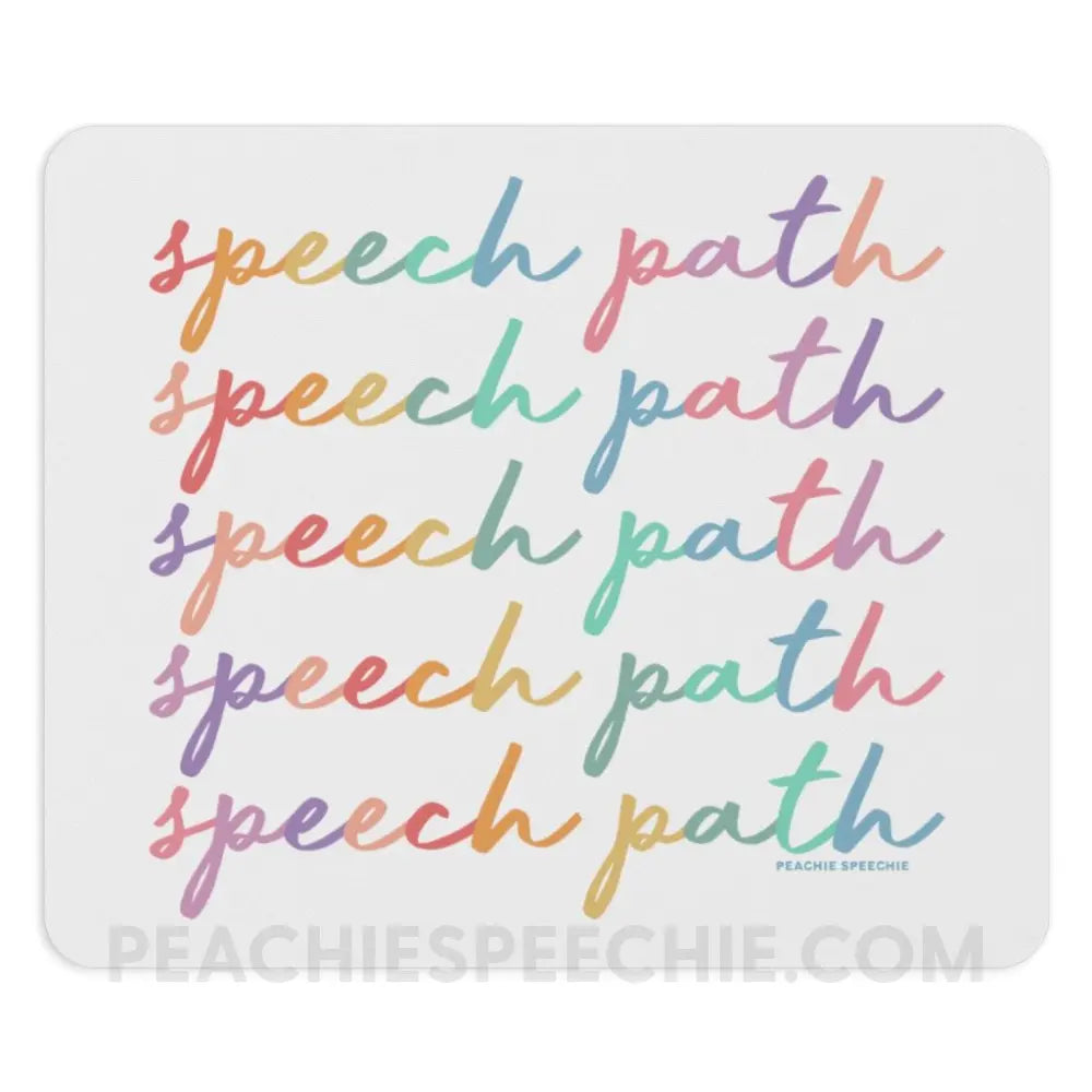 Speech Path Script Mouse Pad - Pads peachiespeechie.com