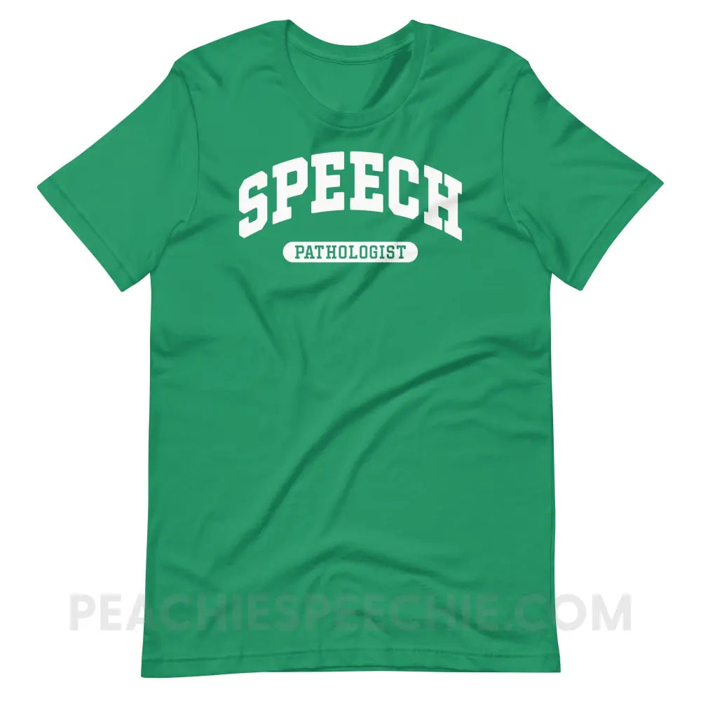 Speech Pathologist Arch Premium Soft Tee - Kelly / S - T-Shirt peachiespeechie.com
