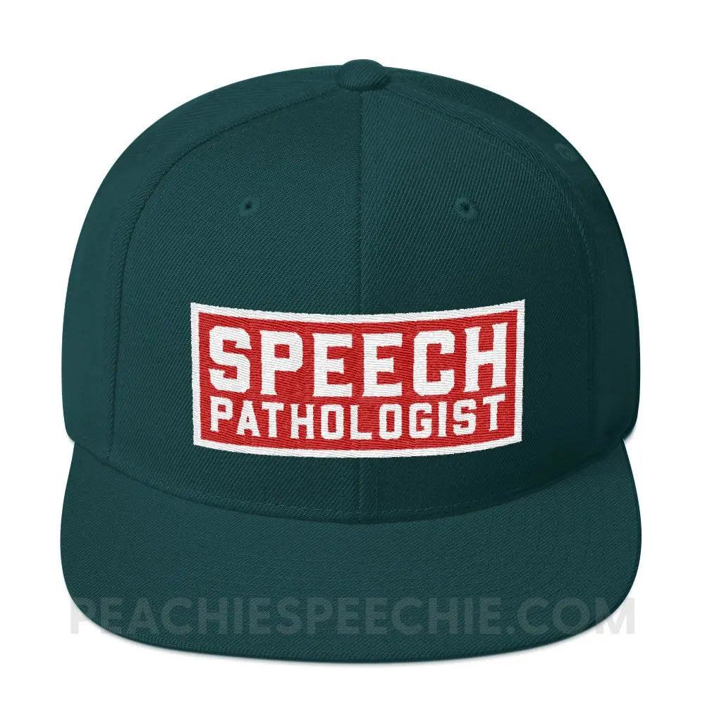 Speech Pathologist Wool Blend Ball Cap - Spruce - Hats peachiespeechie.com