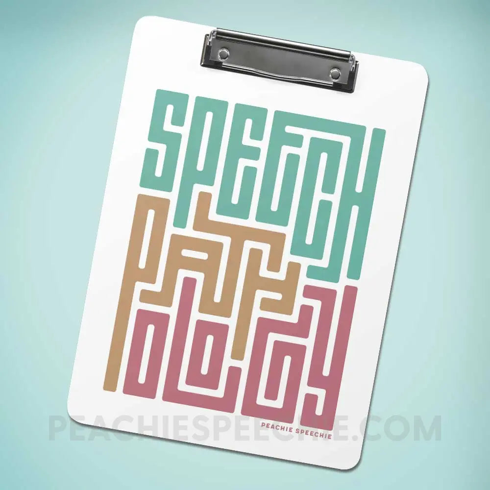 Speech Pathology Maze Clipboard - Home Decor peachiespeechie.com