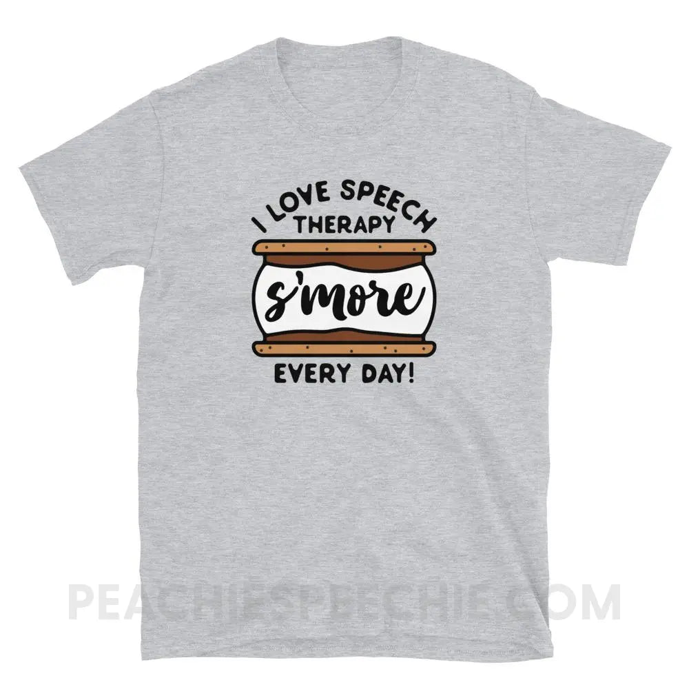 Speech S’more Classic Tee - Sport Grey / S - T-Shirts & Tops peachiespeechie.com