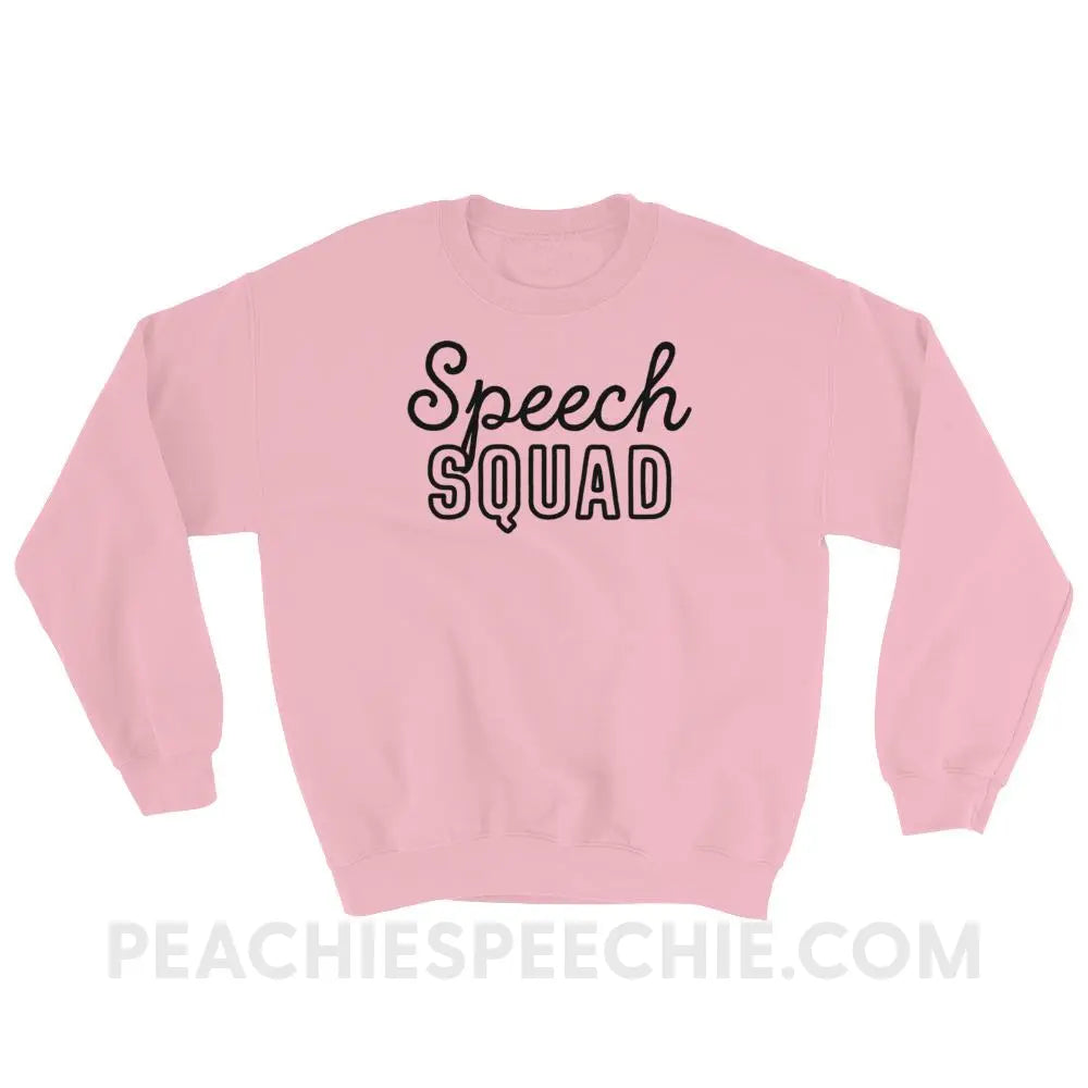 Speech Squad Classic Sweatshirt - Light Pink / S Hoodies & Sweatshirts peachiespeechie.com