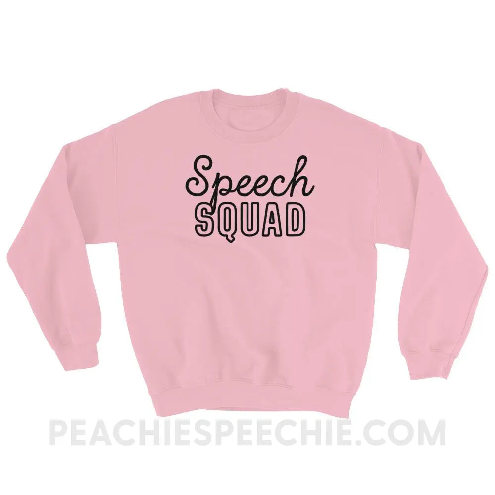 Speech Squad Classic Sweatshirt - Light Pink / S - Hoodies & Sweatshirts peachiespeechie.com