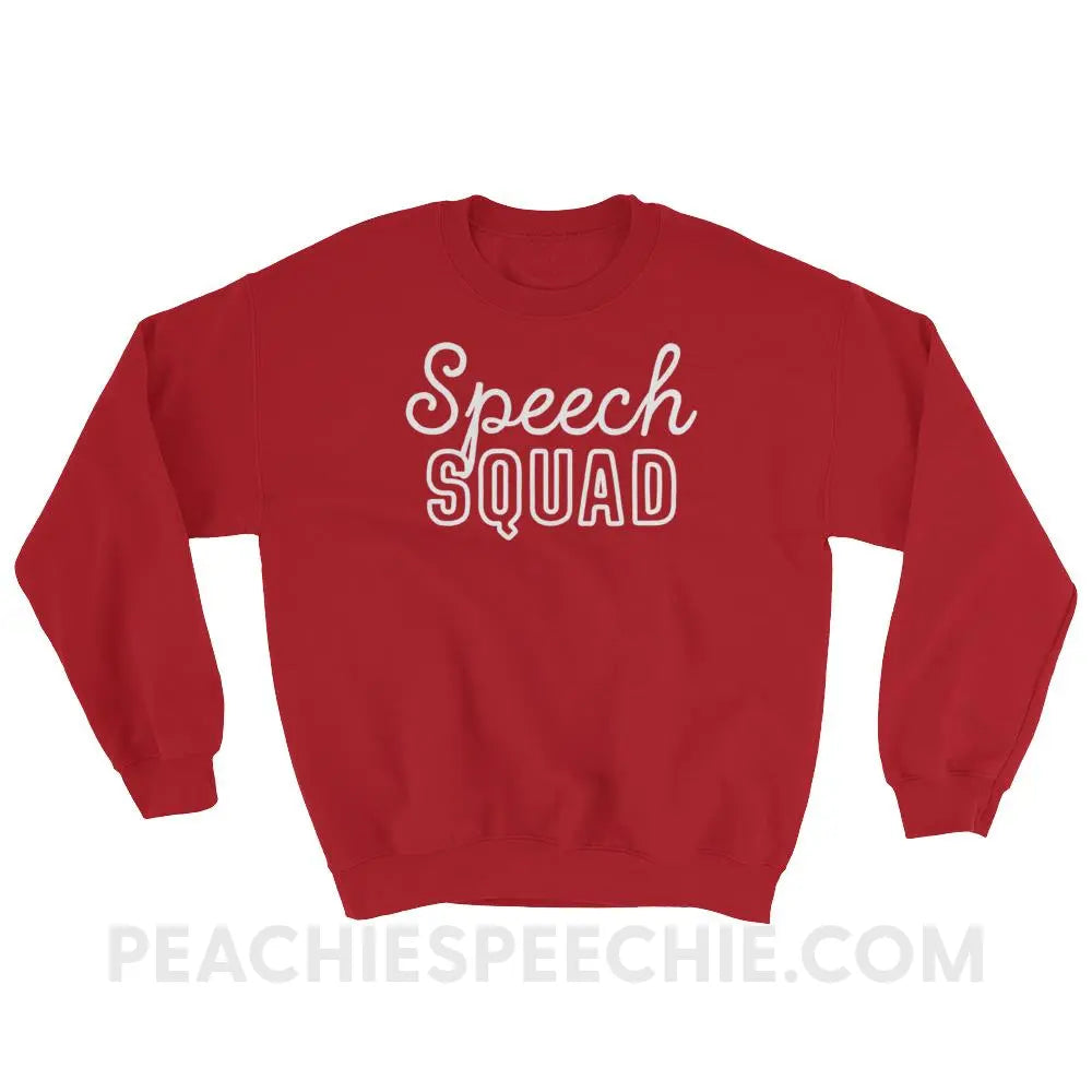 Speech Squad Classic Sweatshirt - Red / S Hoodies & Sweatshirts peachiespeechie.com