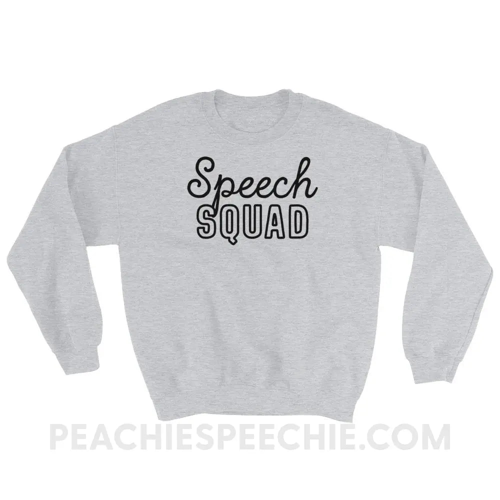 Speech Squad Classic Sweatshirt - Sport Grey / S Hoodies & Sweatshirts peachiespeechie.com