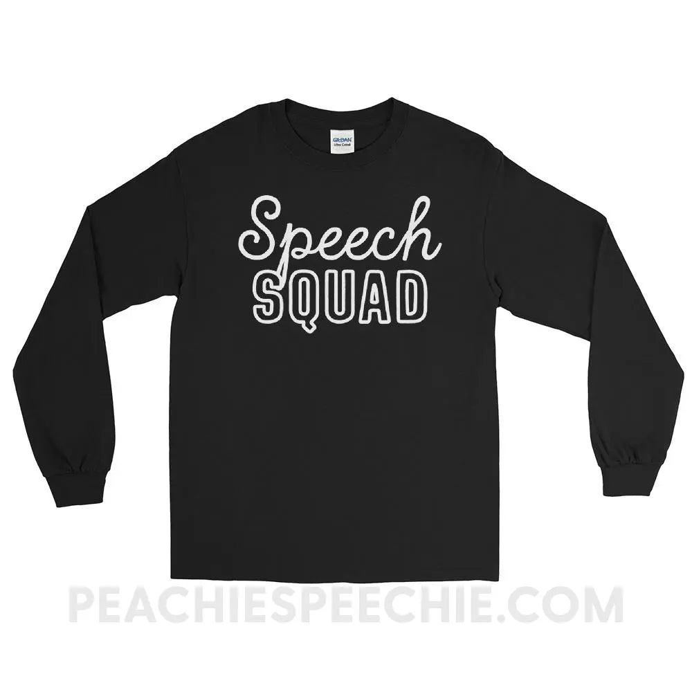 Speech Squad Long Sleeve Tee - Black / S - T-Shirts & Tops peachiespeechie.com