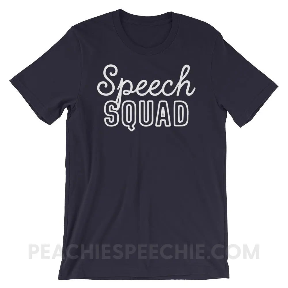 Speech Squad Premium Soft Tee - Navy / XS - T-Shirts & Tops peachiespeechie.com