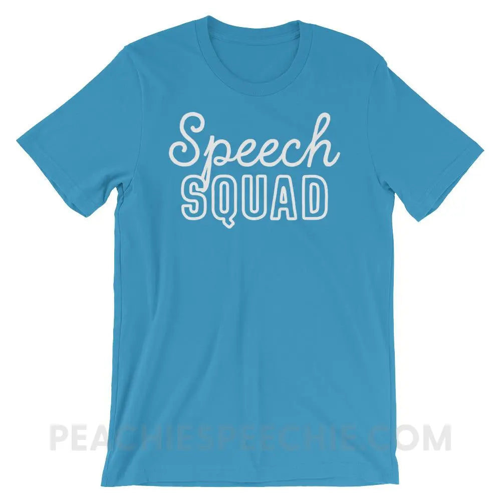 Speech Squad Premium Soft Tee - Ocean Blue / S - T-Shirts & Tops peachiespeechie.com