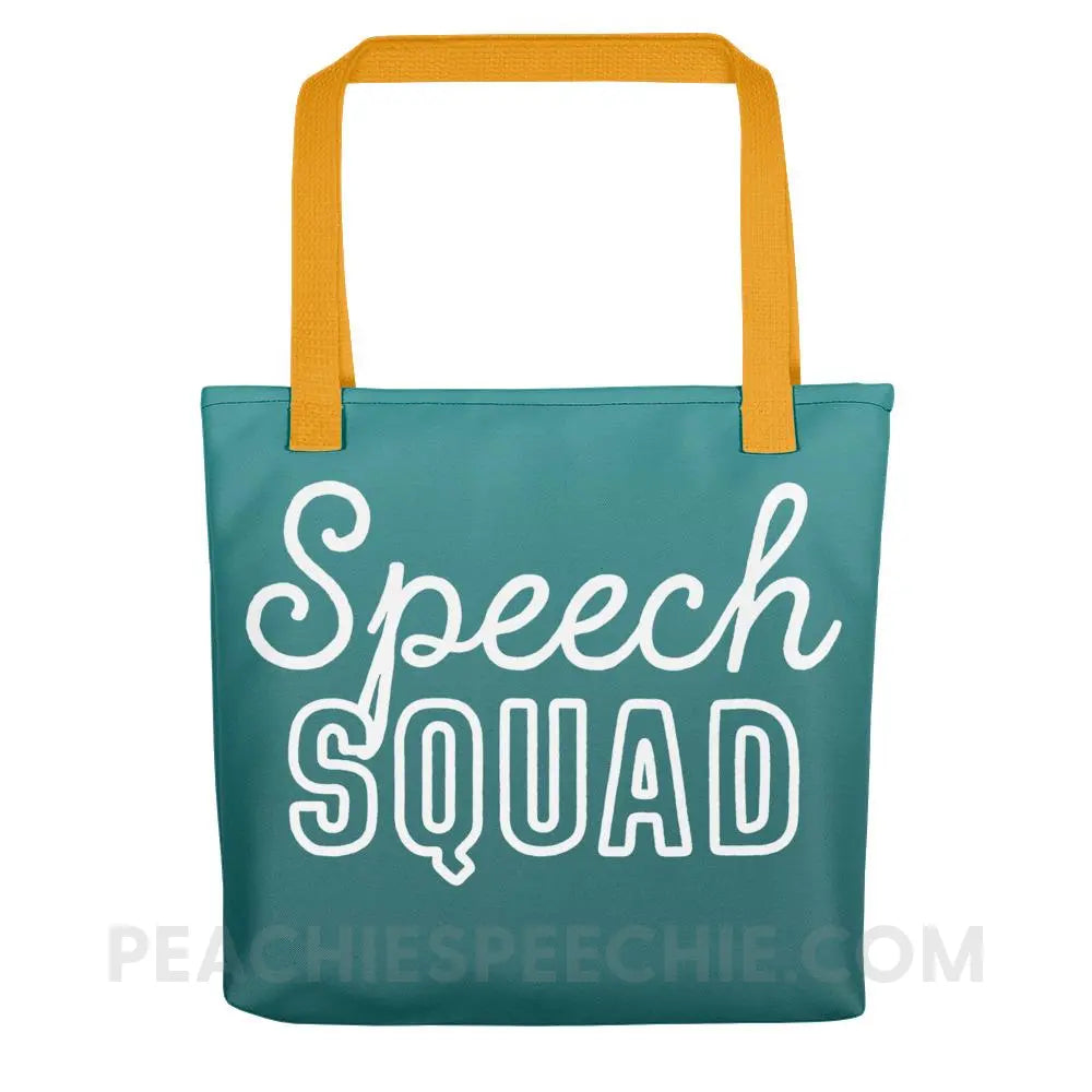Speech Squad Tote Bag - Yellow - Bags peachiespeechie.com