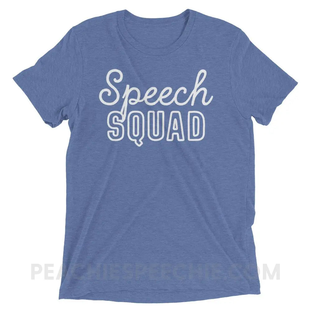 Speech Squad Tri-Blend Tee - Blue Triblend / XS - T-Shirts & Tops peachiespeechie.com