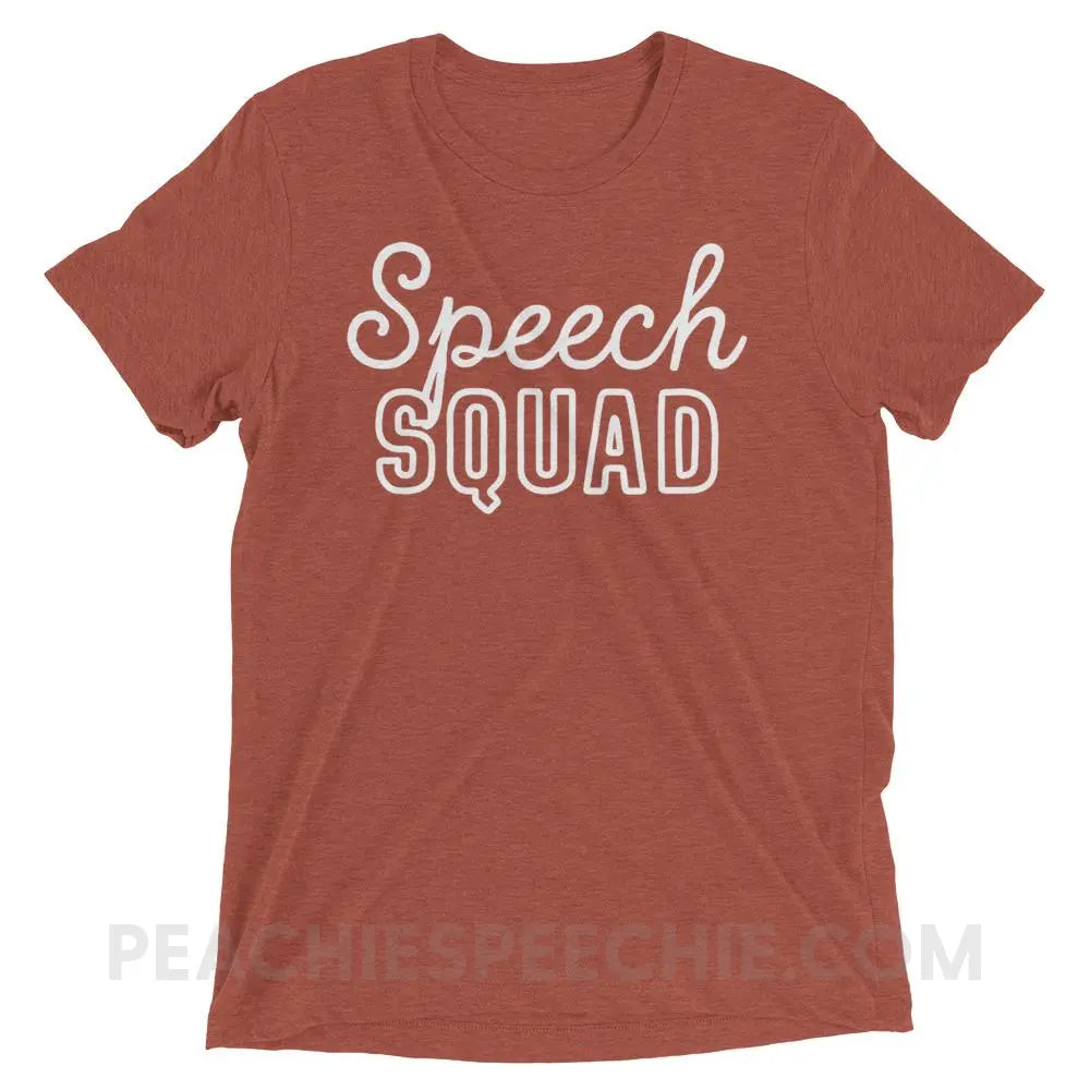 Speech Squad Tri-Blend Tee - Clay Triblend / XS - T-Shirts & Tops peachiespeechie.com